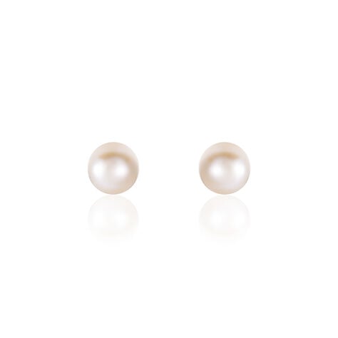 Boucles D'oreilles Suki Or Jaune Perle De Culture - Clous d'oreilles Femme | Histoire d’Or