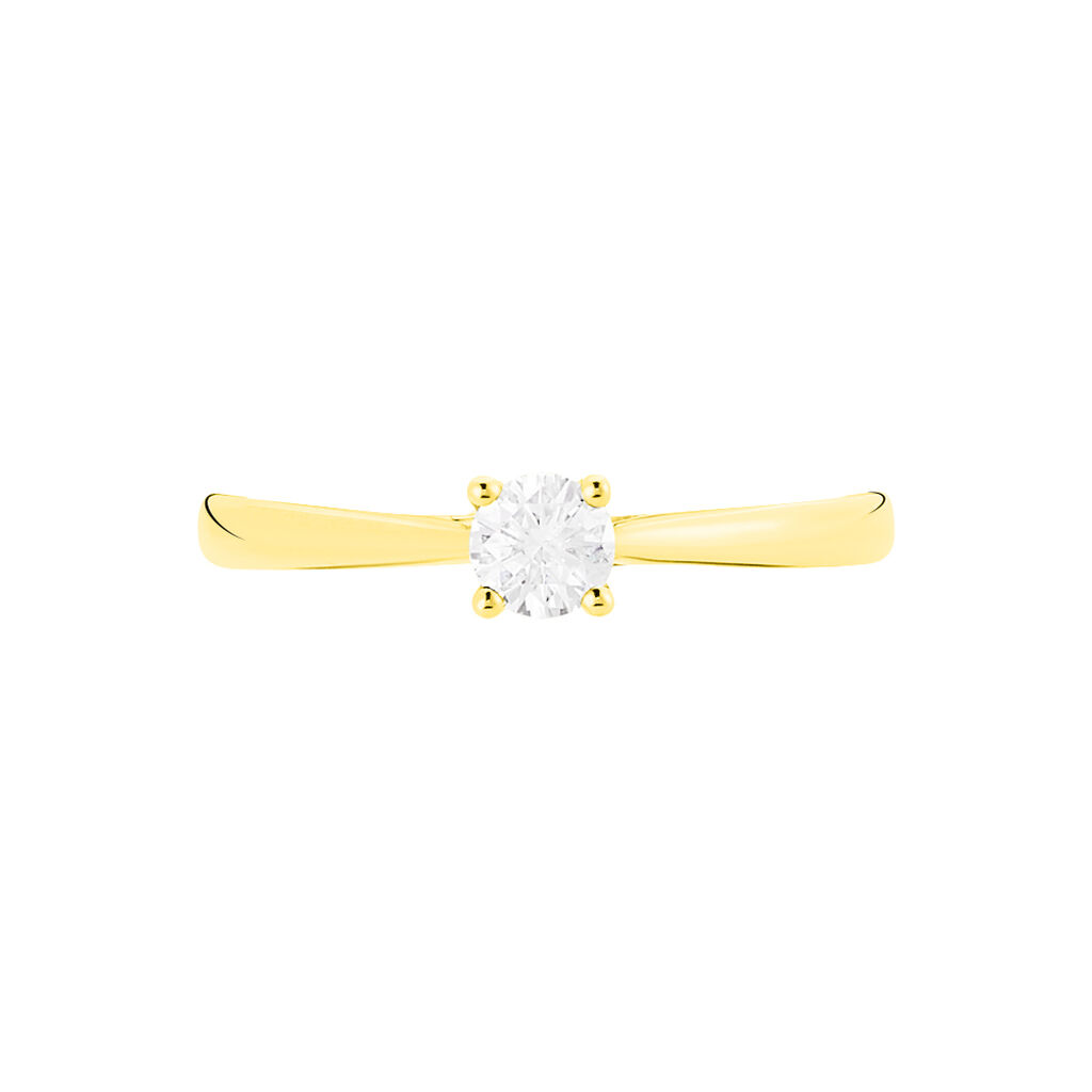 Bague Solitaire Victoria Or Jaune Diamant - Bagues solitaires Femme | Histoire d&rsquo;Or