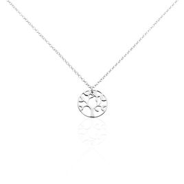 Collier Argent Blanc Boriennus - Colliers Arbre de vie Femme | Histoire d’Or