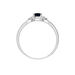 Bague Lea Or Blanc Saphir Et Diamant - Bagues solitaires Femme | Histoire d’Or