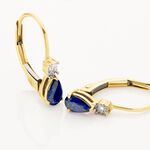 Boucles D'oreilles Pendantes Blossom Saphir - Boucles d'oreilles pendantes Femme | Histoire d&rsquo;Or