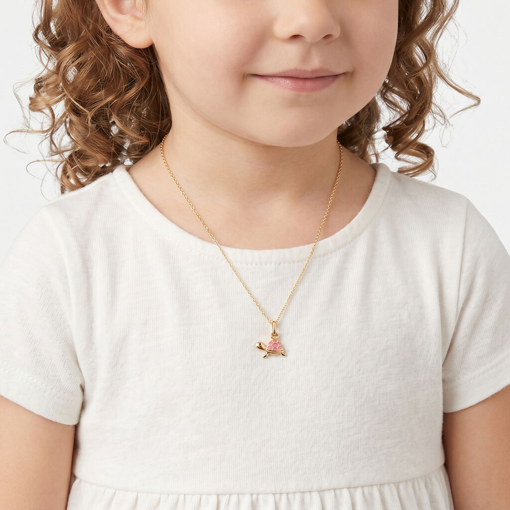 Collier Cali Tortue Or Jaune - Colliers Enfant | Histoire d&rsquo;Or