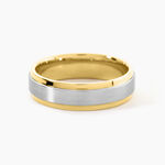 Bague Two Toned Acier Bicolore - Bagues fantaisie Homme | Histoire d&rsquo;Or