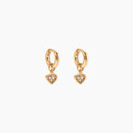 Cr&eacute;oles Odilie Plaqu&eacute; Or Jaune Oxyde De Zirconium - Boucles d'oreilles cr&eacute;oles Femme | Histoire d&rsquo;Or