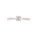 Bague Solitaire Laetitia Or Rose Diamant - Bagues solitaires Femme | Histoire d’Or
