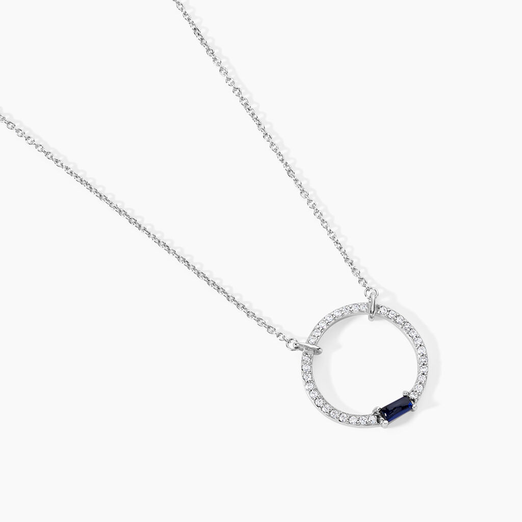 Collier Isieae Argent Blanc Oxyde De Zirconium - Colliers fantaisie Femme | Histoire d&rsquo;Or