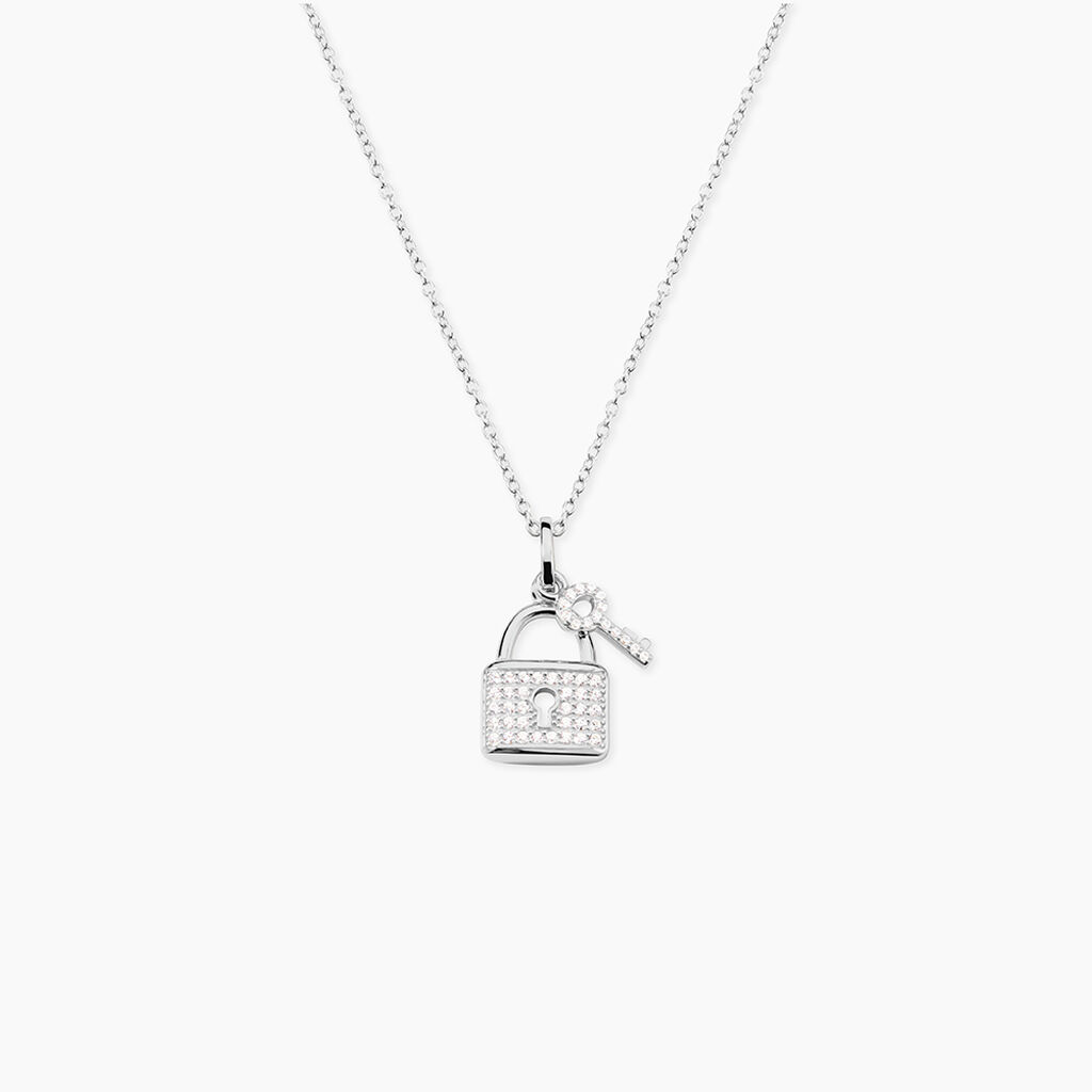 Pendentif Amelot Argent Blanc Oxyde De Zirconium - Pendentifs Femme | Histoire d&rsquo;Or