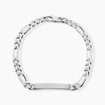 Bracelet Identit&eacute;e Vivian Argent Blanc - F&ecirc;te des p&egrave;res Homme | Histoire d&rsquo;Or