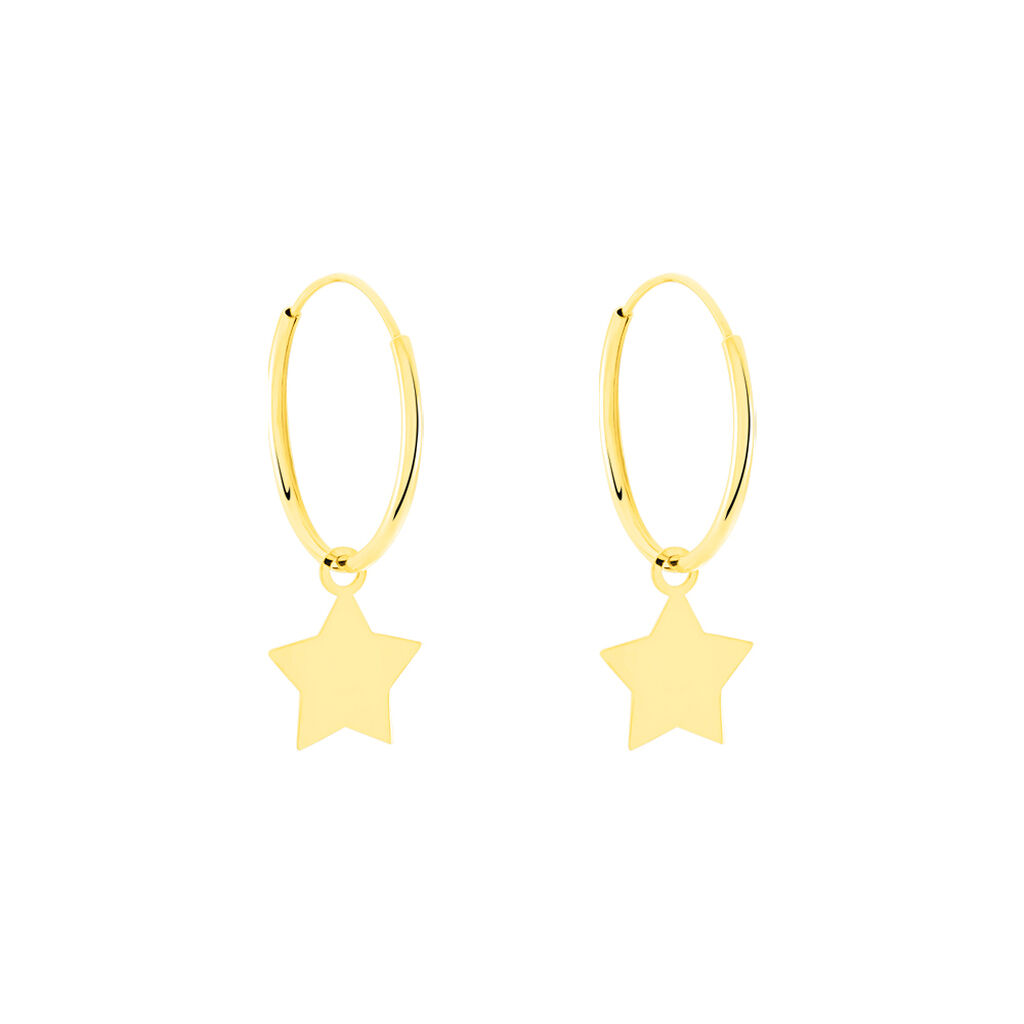 Créoles Belita Or Jaune - Boucles d'oreilles créoles Femme | Histoire d’Or