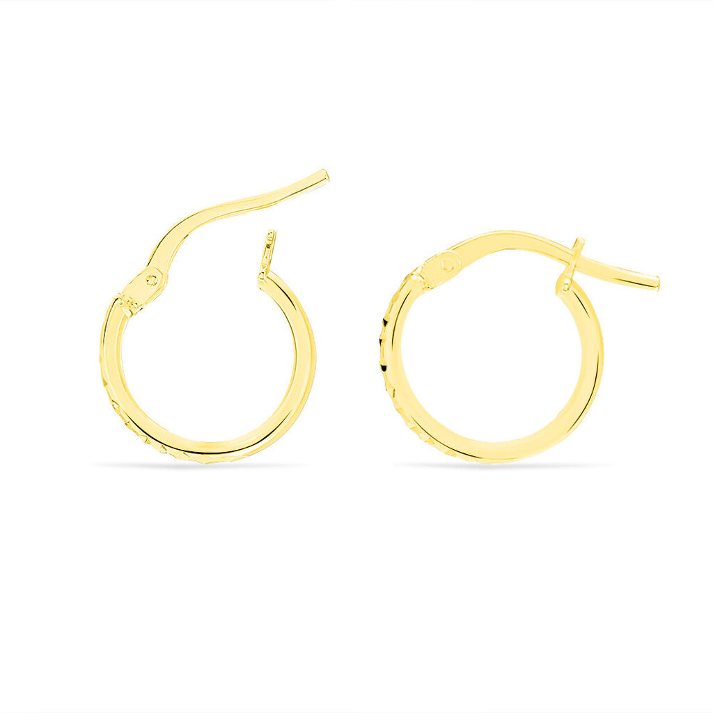 Créoles Asma Or Jaune - Boucles d'oreilles créoles Femme | Histoire d’Or