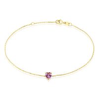 Bracelet Tender Love Or Jaune Améthyste