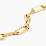 Bracelet Maille Urban Line Acier Dor&eacute; - Bracelets cha&icirc;ne Femme | Histoire d&rsquo;Or