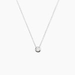 Collier Germinie Argent Blanc Oxyde De Zirconium - Colliers fantaisie Femme | Histoire d&rsquo;Or