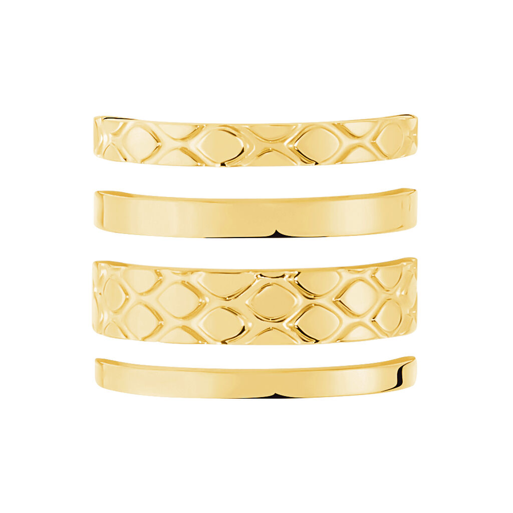 Bague Abram Acier Jaune - Bagues fantaisie Femme | Histoire d’Or