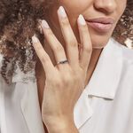 Bague Comete Or Blanc Saphir Et Diamant - Bagues avec pierre Femme | Histoire d&rsquo;Or