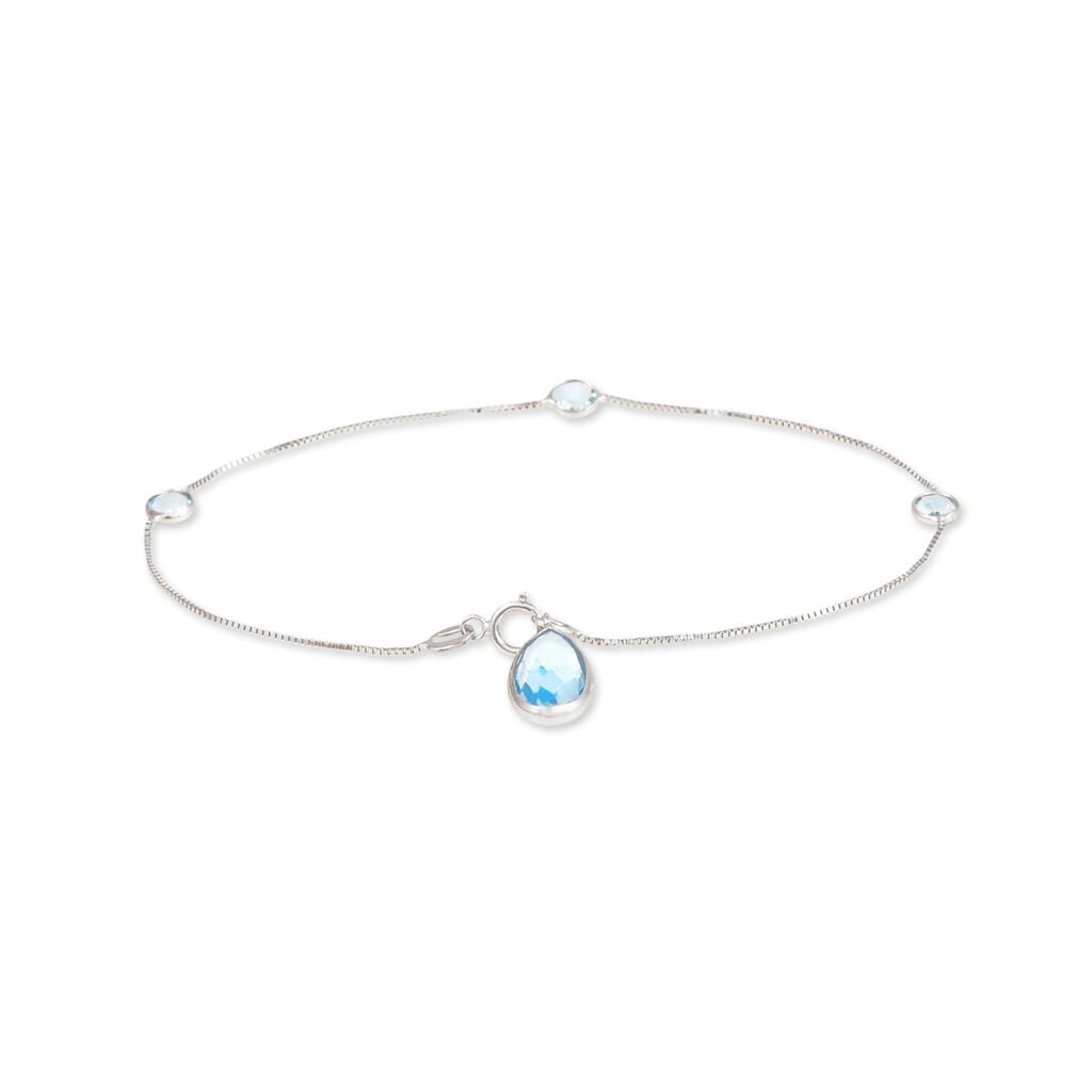 Bracelet Benedict Or Blanc Topaze - Bracelets Femme | Histoire d&rsquo;Or