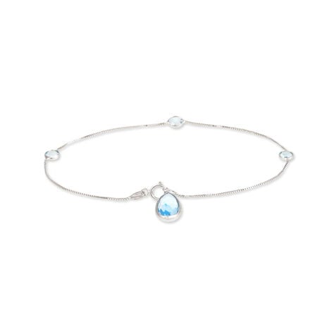 Bracelet Benedict Or Blanc Topaze - Bracelets Femme | Histoire d&rsquo;Or