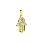 Pendentif Fatima Or Jaune Oxyde De Zirconium - Pendentifs Femme | Histoire d&rsquo;Or