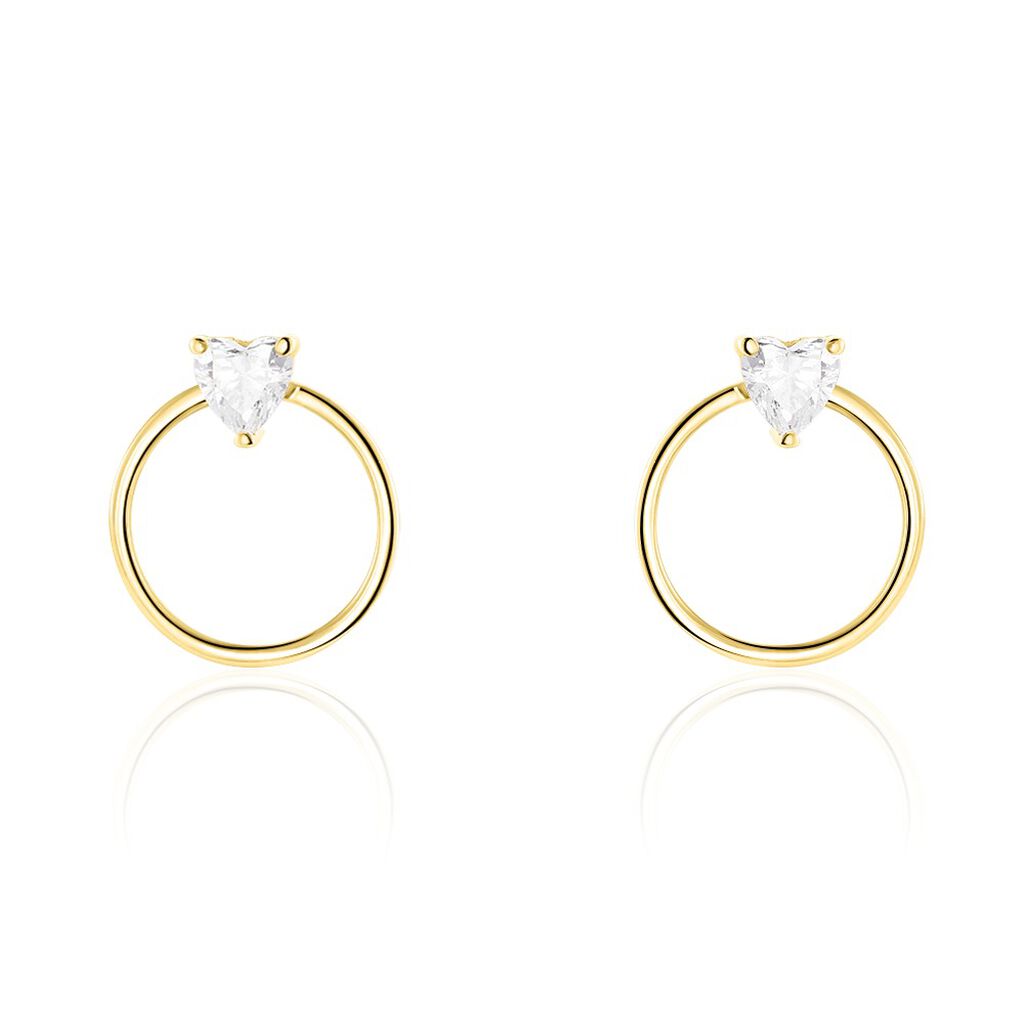 Créoles Kip Or Jaune Oxyde De Zirconium - Boucles d'oreilles créoles Femme | Histoire d’Or
