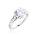 Bague Tatjana Or Blanc Oxyde De Zirconium - Bagues solitaires Femme | Histoire d’Or