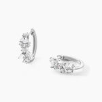 Cr&eacute;oles Eclat d'Aurore Argent Blanc Oxyde De Zirconium - Boucles d'oreilles cr&eacute;oles Femme | Histoire d&rsquo;Or