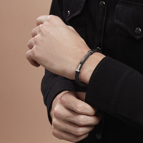 Bracelet Moris Acier Blanc Oxyde De Zirconium - Bracelets fantaisie Homme | Histoire d’Or