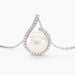 Collier Lucinda Or Blanc Perle De Culture Et Oxyde De Zirconium - Colliers Femme | Histoire d&rsquo;Or