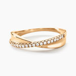 Bague Lia Plaqu&eacute; Or Jaune Oxyde De Zirconium - Bagues avec pierre Femme | Histoire d&rsquo;Or