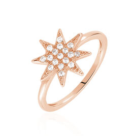 Bague Sarida Argent Rose Oxyde De Zirconium - Bagues avec pierre Femme | Histoire d’Or