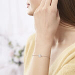 Bracelet Naomie Argent Blanc - Bracelets Femme | Histoire d&rsquo;Or