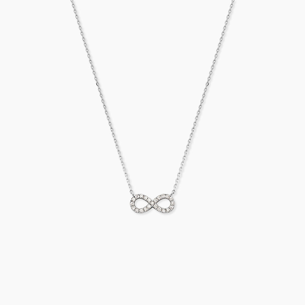 Collier Infini Empierre Or Blanc Diamant - Colliers Femme | Histoire d&rsquo;Or