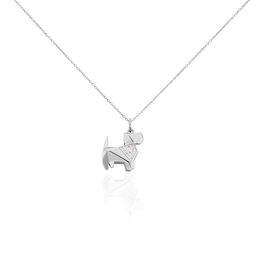 Collier Adalbert Argent Blanc Oxyde De Zirconium - Colliers fantaisie Femme | Histoire d’Or