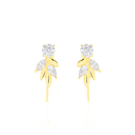 Bijoux D'oreilles Alexine Or Jaune Oxyde De Zirconium - Ear cuffs Femme | Histoire d’Or