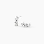 Cr&eacute;oles Rio Argent Blanc Oxyde De Zirconium - Boucles d'oreilles cr&eacute;oles Femme | Histoire d&rsquo;Or