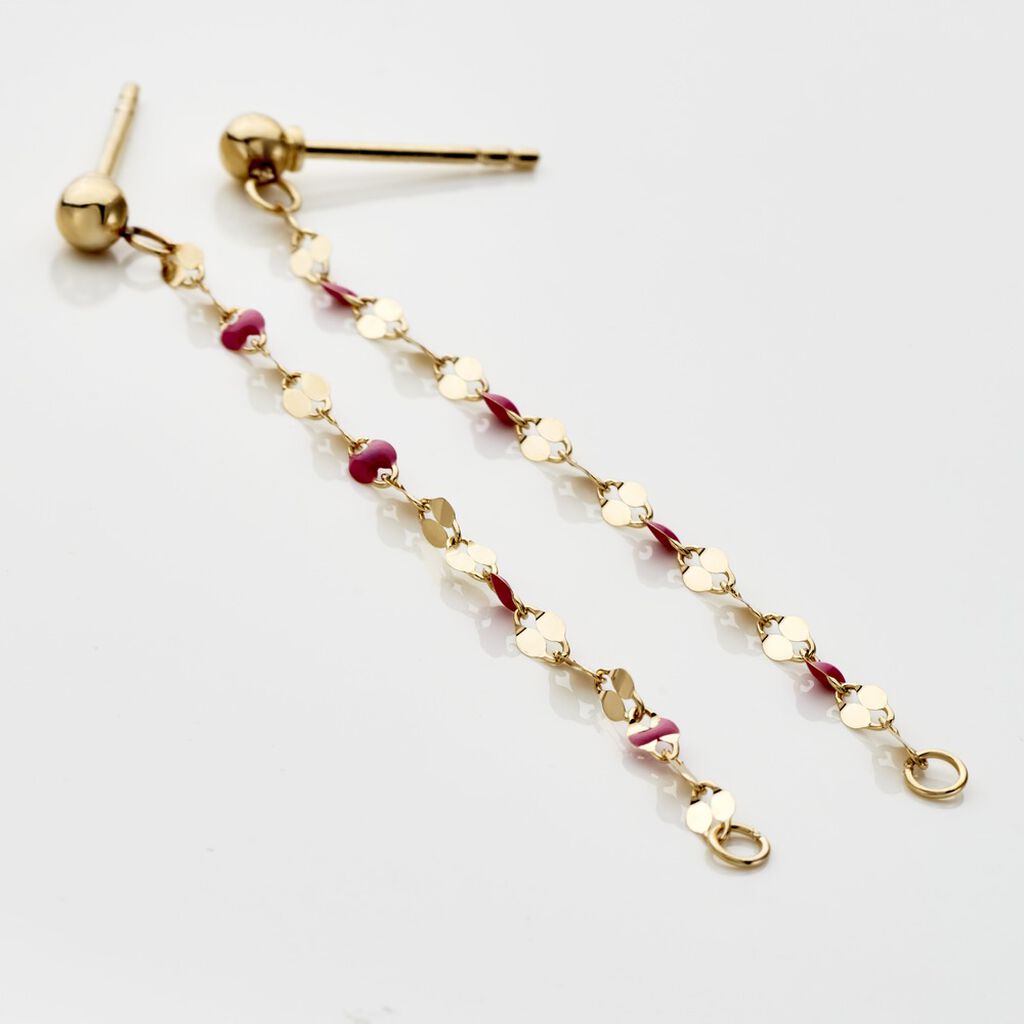 Boucles D'oreilles Pendantes Or Jaune Asteria - Boucles d'oreilles pendantes Femme | Histoire d’Or