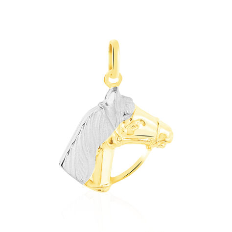 Pendentif Egide Cheval Or Bicolore - Pendentifs Famille | Histoire d’Or