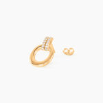 Boucles D'Oreilles Puces Shiny Bold Plaqu&eacute; Or Jaune Oxyde De Zirconium - Boucles d'oreilles empierr&eacute;es Femme | Histoire d&rsquo;Or