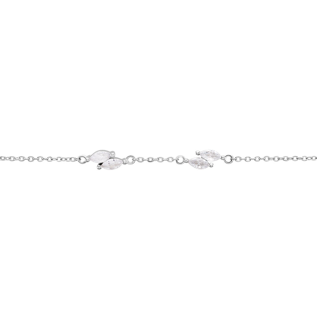Bracelet Winter Sweetness Argent Blanc Oxyde De Zirconium - Bracelets Femme | Histoire d’Or