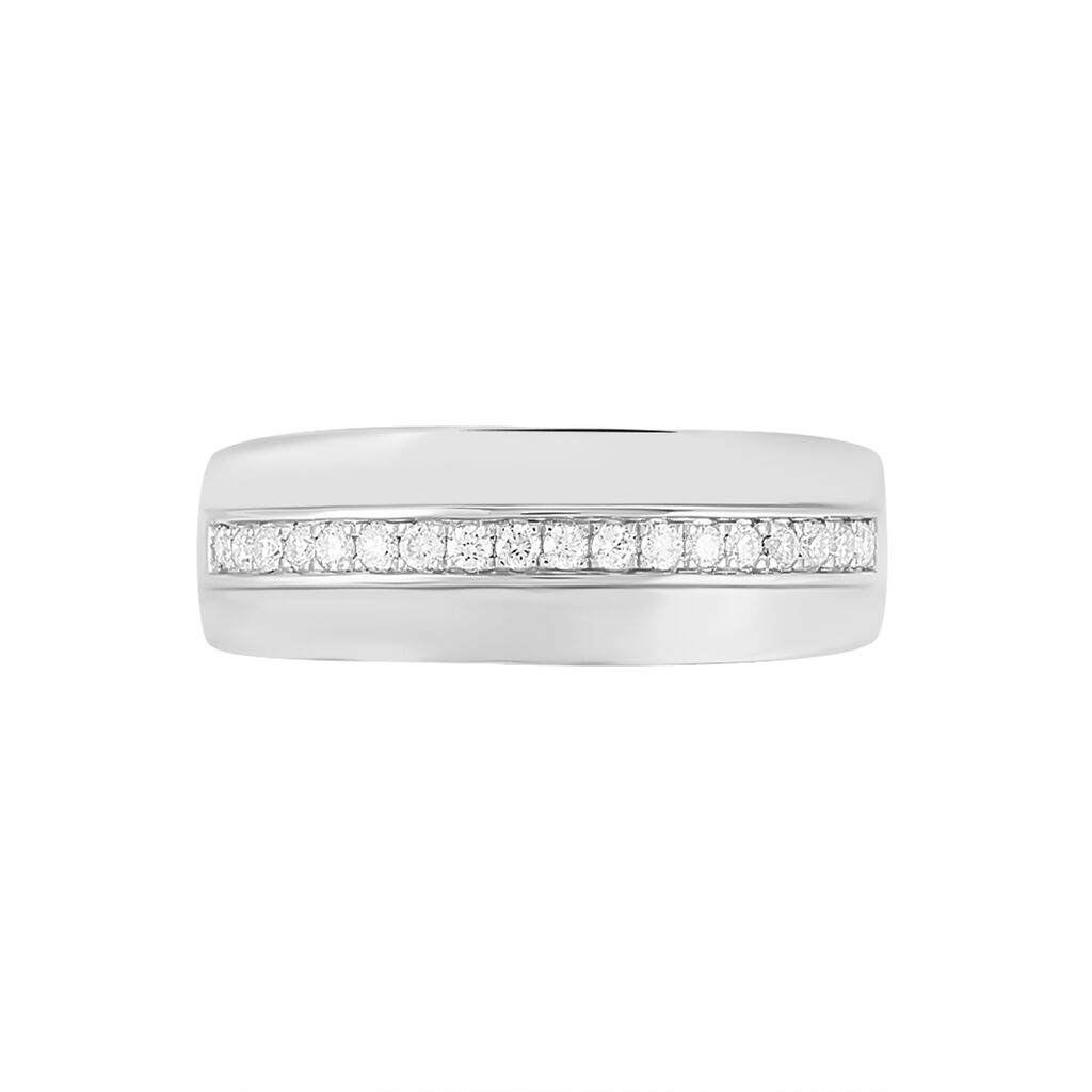 Bague Vianca Or Blanc Diamant - Bagues avec pierre Femme | Histoire d’Or