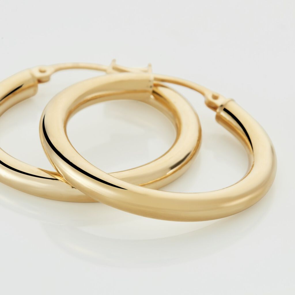 Créoles Ajania Or Jaune - Boucles d'oreilles créoles Femme | Histoire d’Or