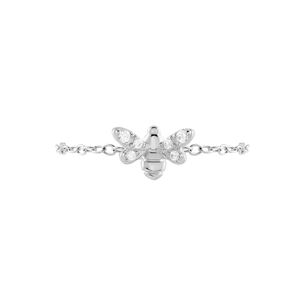 Bague Bee Good Argent Blanc Oxyde De Zirconium - Bagues avec pierre Femme | Histoire d’Or