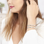 Bracelet Manchette Lisie Acier Blanc - Bracelets manchettes Femme | Histoire d&rsquo;Or