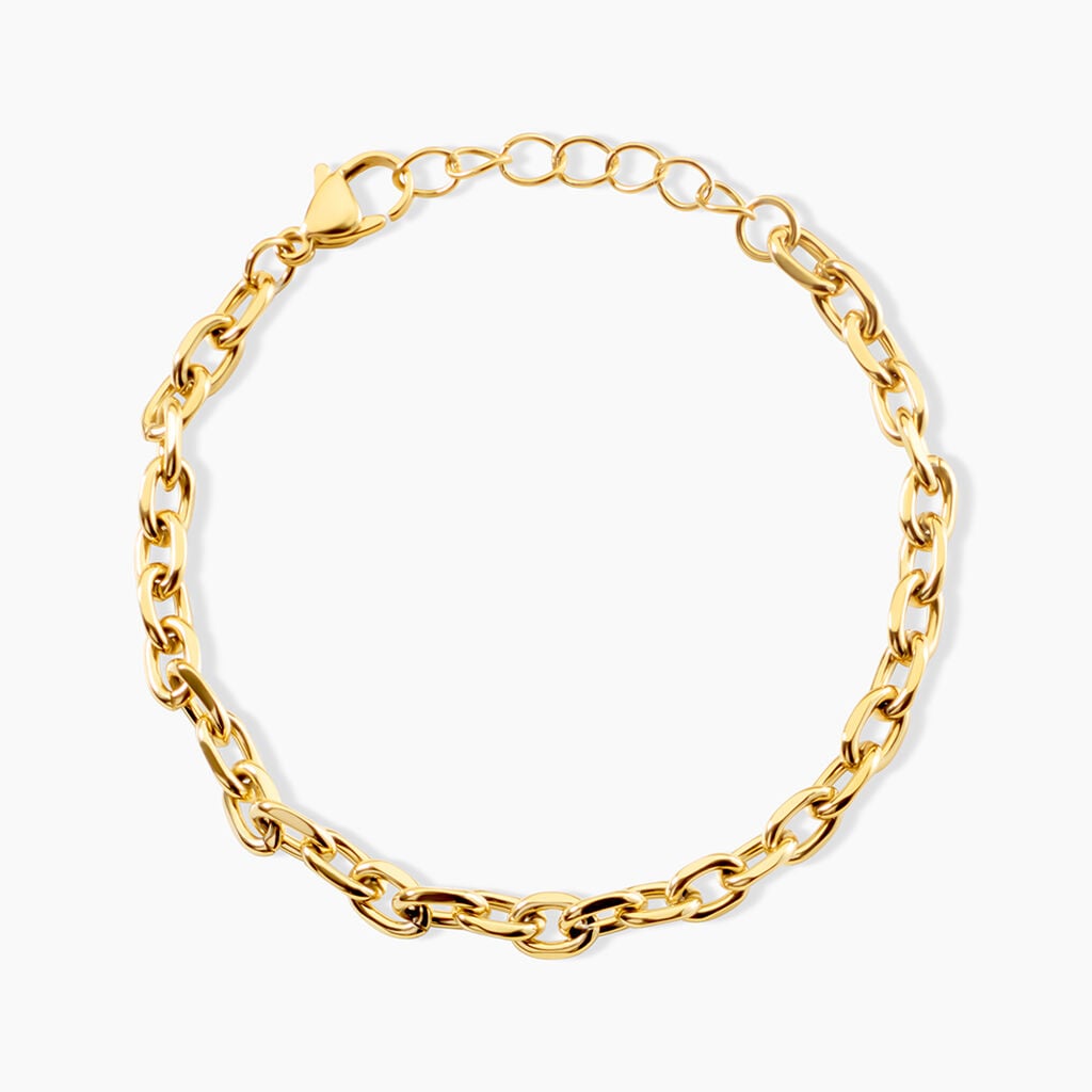 Bracelet Mirca Acier Jaune - Bijoux sans pierre Femme | Histoire d&rsquo;Or