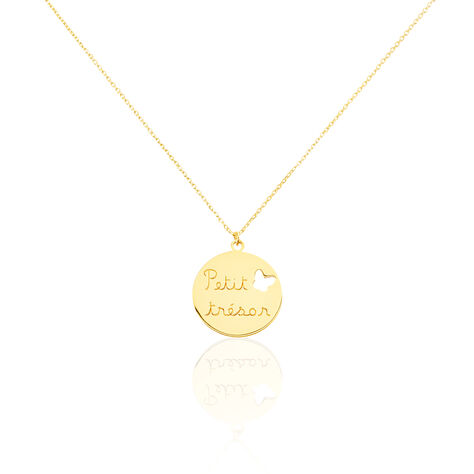 Collier Benedicte Message Or Jaune - Colliers Enfant | Histoire d’Or