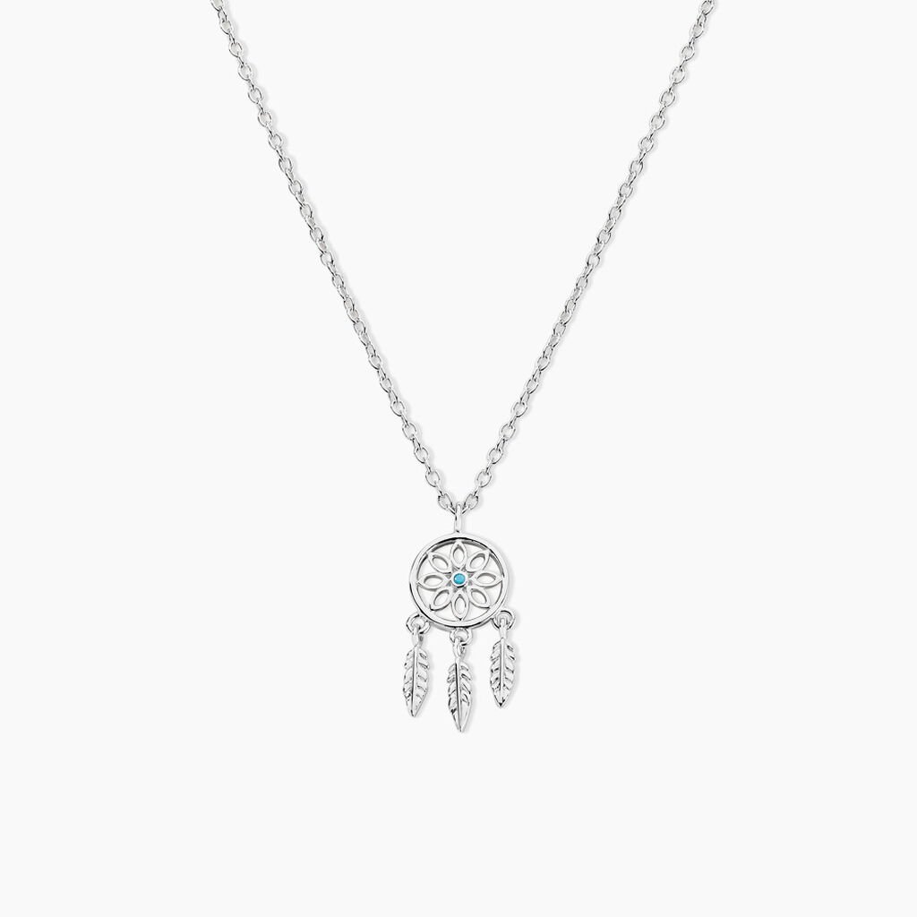 Collier Islene Argent Blanc Oxyde De Zirconium - Colliers fantaisie Femme | Histoire d&rsquo;Or