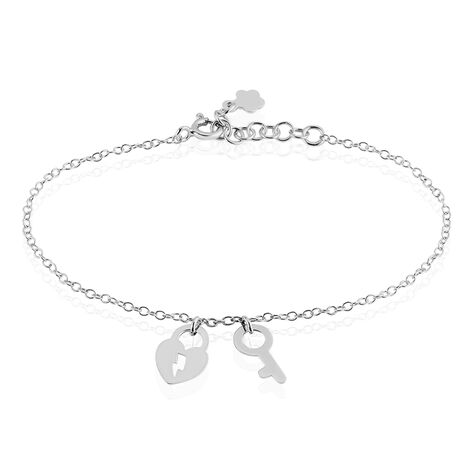 Bracelet Argent Blanc Kenocha - Bracelets Coeur Femme | Histoire d’Or