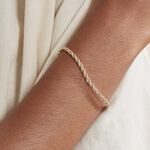 Bracelet Jerryenne Corde Et Venitienne Or Bicolore - Bracelets cha&icirc;ne Femme | Histoire d&rsquo;Or