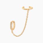 Bijou D'oreille Plaqu&eacute; Or Maurizio Oxydes De Zirconium - Boucles d'oreilles fantaisie Femme | Histoire d&rsquo;Or