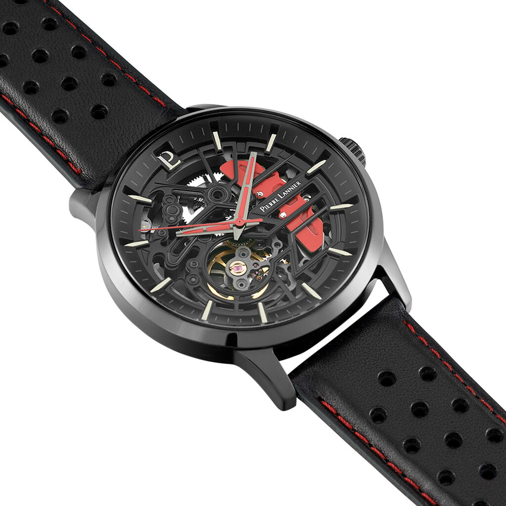Montre Pierre Lannier Paddock Noir - Montres Homme | Histoire d’Or