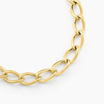 Collier Justinien Acier Dor&eacute; - Bijoux sans pierre Femme | Histoire d&rsquo;Or